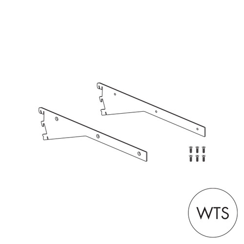 Shop for Shops MAXe 30 mm shelf angle adjustable bracket 400 mm D 30 H x 2.5 mm Thick(E6164WTS)