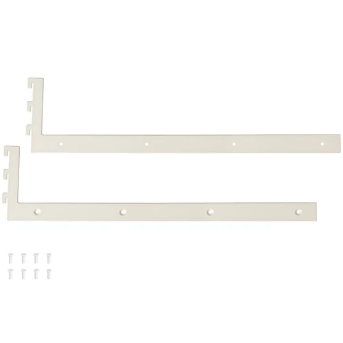 MAXe 30 mm shelf base bracket 500 mm D  30 H x 2.5 mm Thick(E6205WTS)