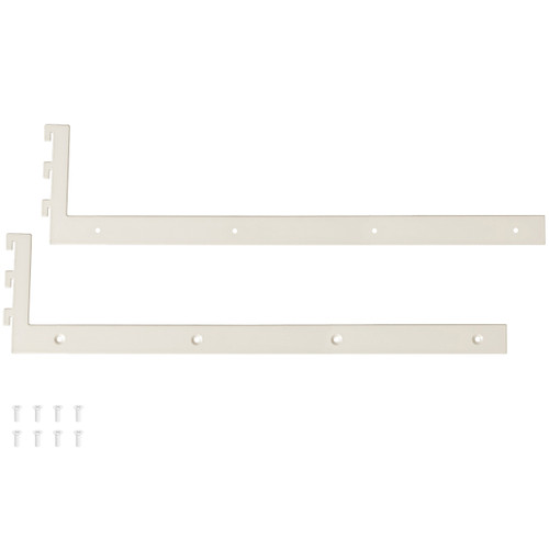 MAXe 30 mm shelf base bracket 500 mm D  30 H x 2.5 mm Thick(E6205WTS)