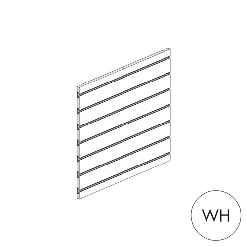 MAXe slatwall panel 560 H - 600 mm bay  590 W x 18 mm Thick(E8006.4WH)