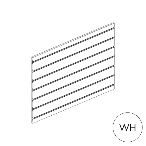 MAXe slatwall panel 560 H - 900 mm bay  890 W x 18 mm Thick(E8009.4WH)