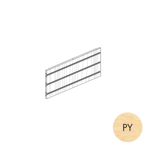 MAXe slatwall panel 240 H - 600 mm bay  590 W x 18 mm Thick(E8106.4PY)