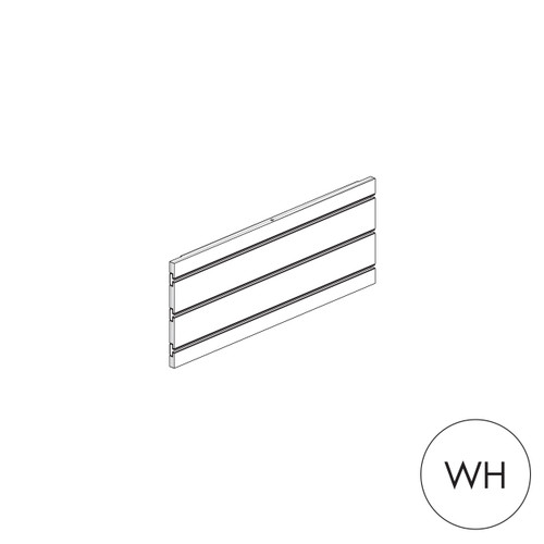 MAXe slatwall panel 240 H - 600 mm bay  590 W x 18 mm Thick(E8106.4WH)