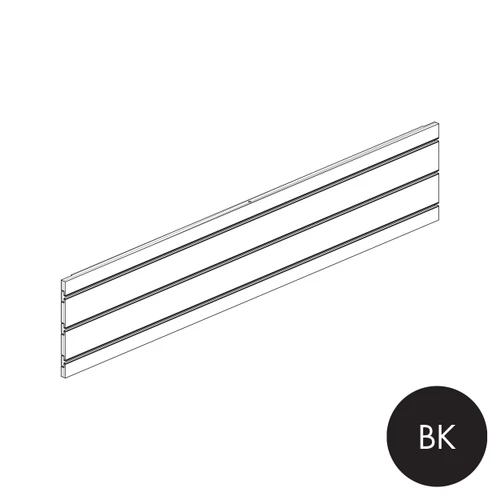MAXe slatwall panel 240 H - 1200 mm bay  1190 W x 18 mm Thick(E8112.4BK)