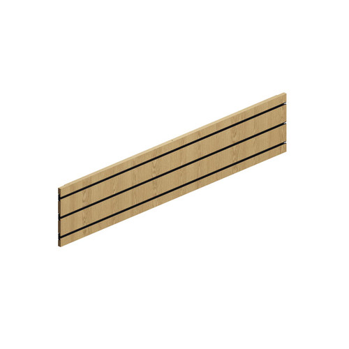MAXe slatwall panel 240 H - 1200 mm bay  1190 W x 18 mm Thick(E8112.4OAK)
