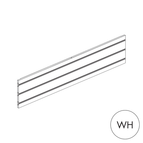 MAXe slatwall panel 240 H - 1200 mm bay  1190 W x 18 mm Thick(E8112.4WH)