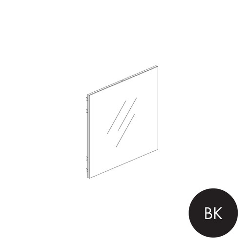 MAXe mirror panel 560 H - 600 mm bay  590 W x 18 mm Thick(E8446BK)