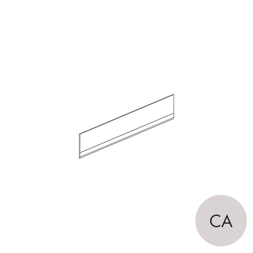 MAXe 30 mm shelf front fence 90 H - 600 mm bay  590 W x 90 H x 4 mm Thick(E9006.4CA)