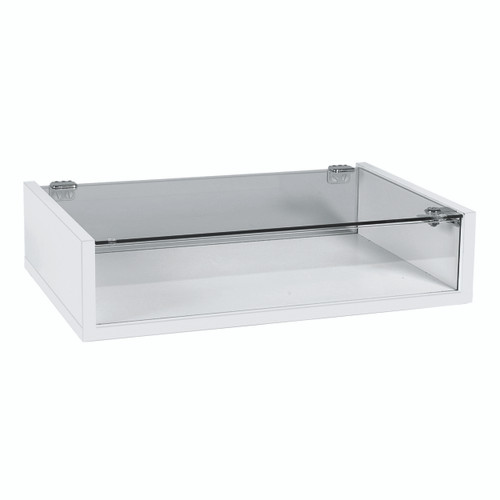 Shop for Shops Counter top display case with lockable glass top 390 D x 590 W x 138 mm H(F1900WH)