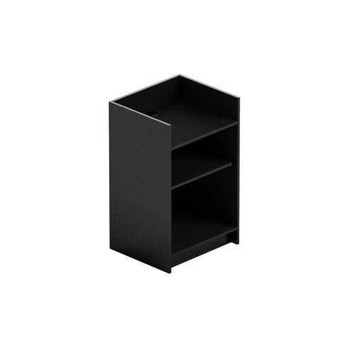 Shop for Shops Register counter timber lamin. With adjustable shelf 600 W x 965 H x 508 mm D(F4000BK)