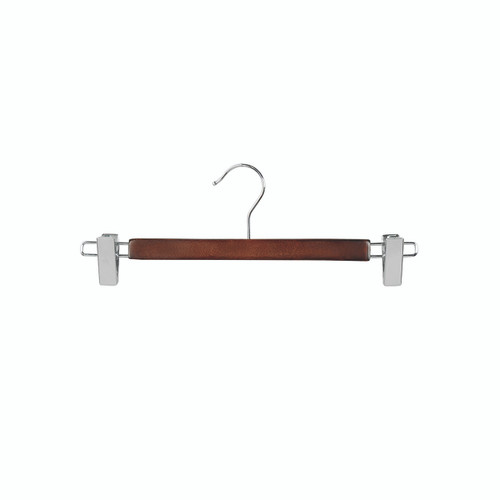 Shop for Shops Wooden hanger premium flat with clips at ends 330 W x 12 mm Thick(H2634WE)