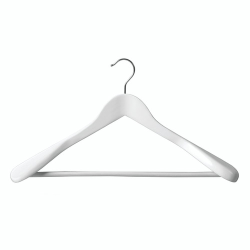 Shop for Shops Wooden hanger premium contoured for suit with formed shoulders & rail 450 W x 14 mm Thick(H2635WH)