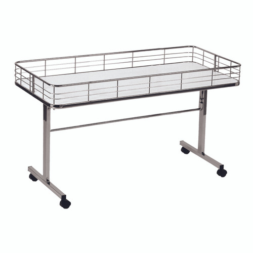 Shop for Shops Clearance table with wire fence on castors with folding legs 1200 W x 600 D x 800 mm H(M1701WHCH)