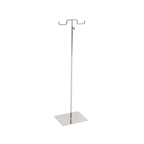 Budget handbag display stand  double sided with solid base  150x120 base,510-770 mm Adj H(M2821CH)
