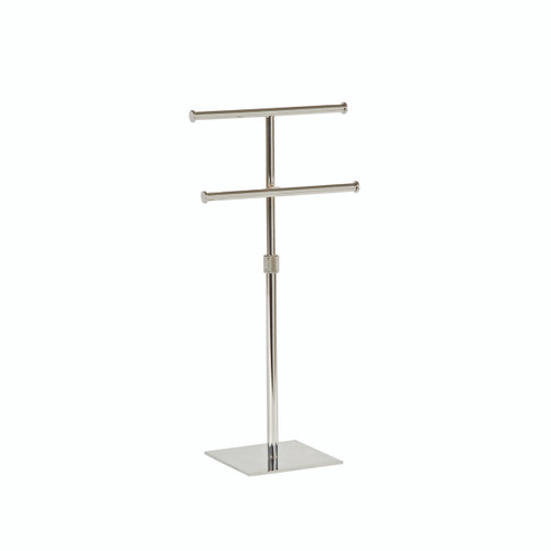Shop for Shops Two tier hanging jewellery display with adjustable height 150 mm sq base 300-570 mm Adj H(M2832CH)