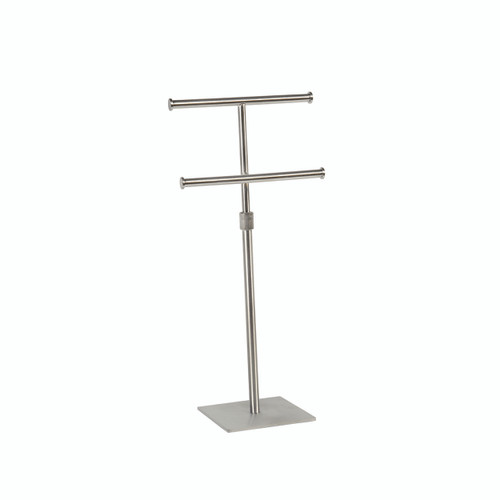 Shop for Shops Two tier hanging jewellery display with adjustable height 150 mm sq base 300-570 mm Adj H(M2832SC)