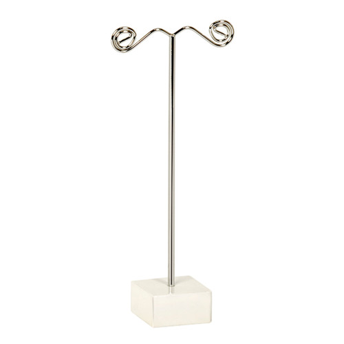 Earring stand on cube large  30 mm sq base x 130 mm H(M3310CHWH)