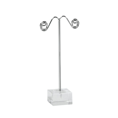 Earring stand on cube medium  30 mm sq base x 105 mm H(M3311CHAC)