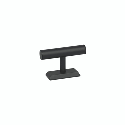 Shop for Shops Leatherette jewellery bar one tier 200 W x 75 D x 130 mm H(M3401BK)