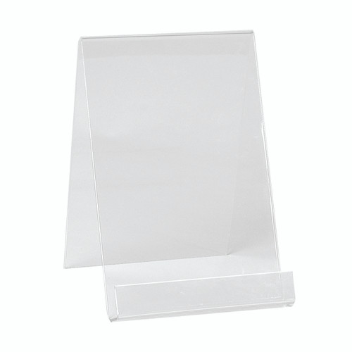 Shop for Shops Angled acrylic display suits A4 with front lip 270 H x 210 W x 200 mm D(M4300CA)