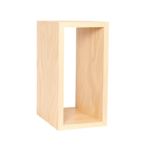 Medium rectangular wooden display cube  597 x 298 x 400 mm D(M5411PY)