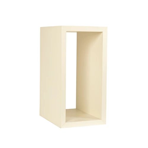 Medium rectangular wooden display cube  597 x 298 x 400 mm D(M5411WH)