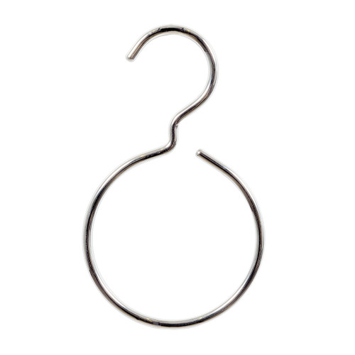 Shop for Shops Metal display ring with hook suitable for scarves ties etc 100 mm DIA 6 mm Rod(M7001CH)