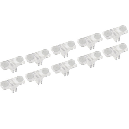 Shelf support clip double side fitted with grommet pack of 10(S1385CACL)