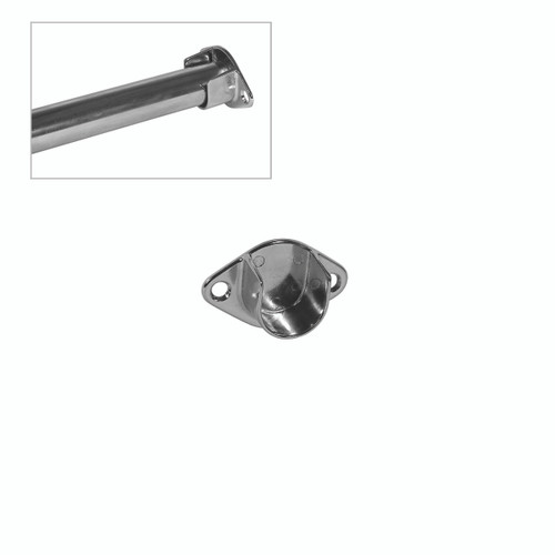 Shop for Shops Wall mount for clothes rail - drop in for 25 mm DIA tube(S1600CH)