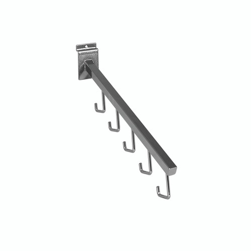 Shop for Shops Slatwall angled arm with 5 hooks 400 mm L(S1648CH)