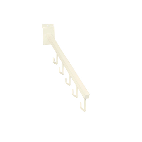 Slatwall angled arm with 5 hooks  400 mm L(S1648WH)