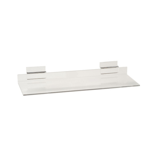 Slatwall acrylic shelf   293 W x 100 mm D(S2503CA)