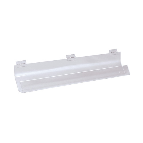 Slatwall acrylic card/dvd display  586 W x 40 D x 120 mm H(S2525CA)