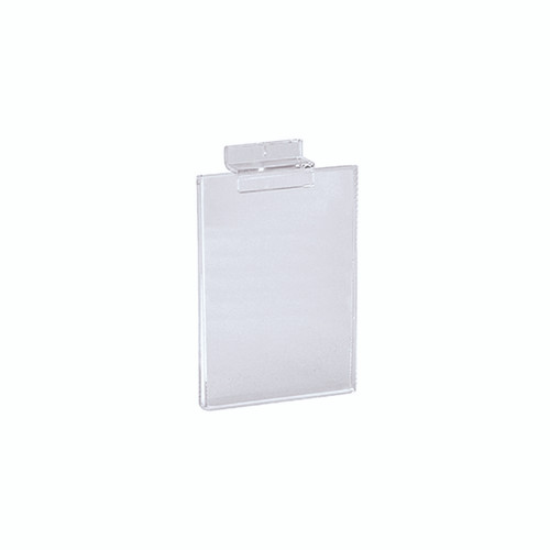 Shop for Shops Slatwall acrylic A6 sign display - portrait 105 W x 150 mm H(S2530CA)