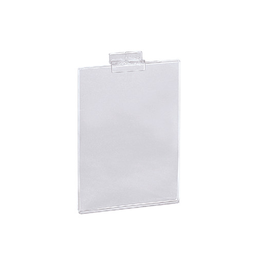 Slatwall acrylic A5 sign display - portrait  150 W x 210 mm H(S2531CA)