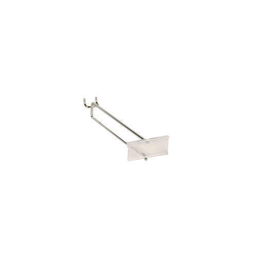 Shop for Shops Slatwall/pegboard hook with 80 x 26 mm flipper scan plate 225 L x 5 mm DIA(S3472CHCL)