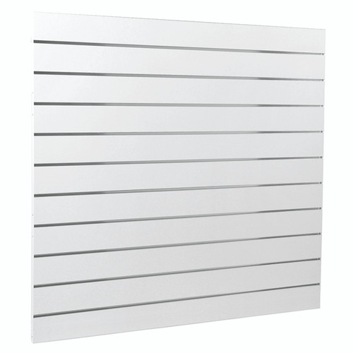 Shop for Shops Slatwall timber laminate panel with inserts & edging 1200 H x 1200 W x 18 mm Thick(S3710WH)