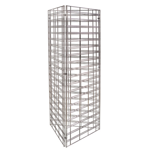 Shop for Shops Slatwall Mesh Triangle Kit Equilateral Triangle 1500 H x 600 W X 600mmD Chrome(SMTK1506CH)
