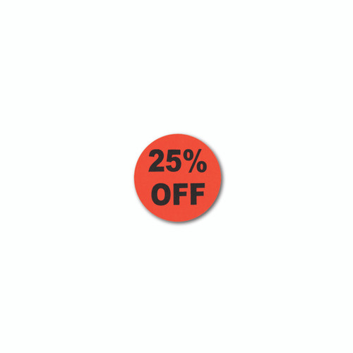 Shop for Shops Round sale stickers 25% off 25 mm DIA(T1566FO)