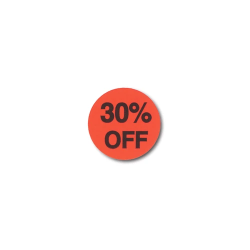 Round sale stickers 30% off  25 mm DIA(T1570FO)