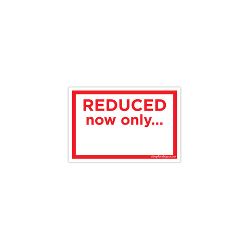 Shop for Shops Rectangular sale stickers reduced now only... 60 W x 40 mm H(T1583RDWH)