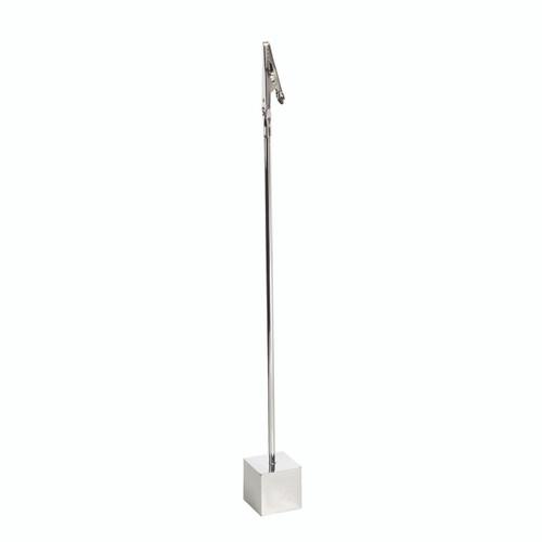 Shop for Shops Freestanding sign holder on base with clip 270 mm H on 25 mm Cube Base(T1722CH)