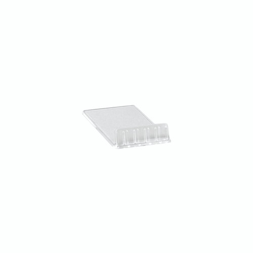 Shop for Shops Angled acrylic small sign holder, pack of 10 60 D x 40 W x 10 mm H(T1726TR)