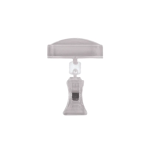 Medium acrylic sign holder with clamp  54 W x 75 H, Clamp max 8 mm(T2693CA)