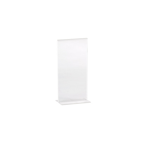 Shop for Shops Double sided acrylic sign holder DL Portrait with 70 mm D Base(T2728CA)