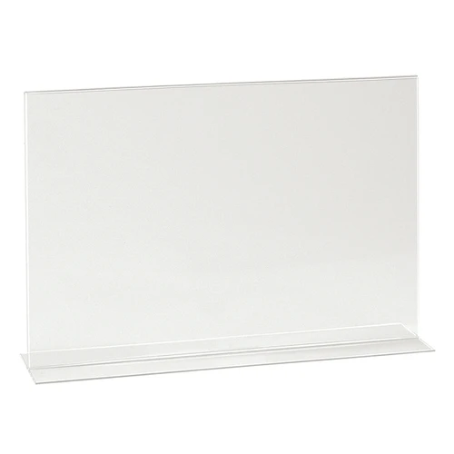 Double sided acrylic sign holder  A3 Landscape with 125 mm D Base(T2733CA)