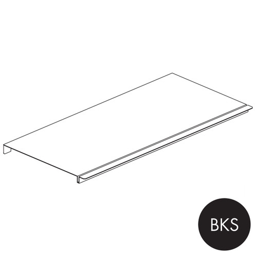 Peggie shelf 520 W x 250 mm D - sits on 2 x 250 mm pegs(P3525BKS)
