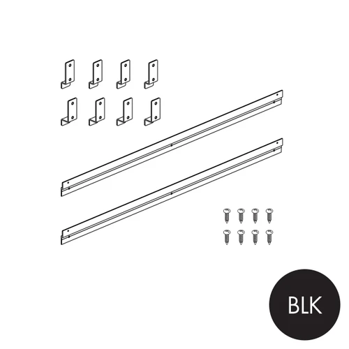 Shop for Shops Peggie wall mount set for 890 W x 558 mm H peggie or plain panels(P0619BLK)