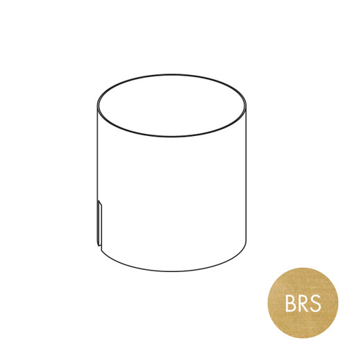 Peggie cup 100 DIA x 100 mm H - sits on hangrail or shelf(P4002BRS)