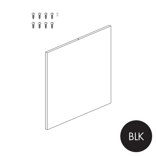 Shop for Shops Peggie/MAXe plain panel for 600 bay - 560 mm H(P1606BLK)